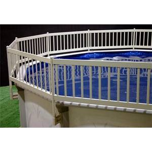 24 In Resin Fence 3 Sec Add On Kit Taupe - DECK & FENCE KITS